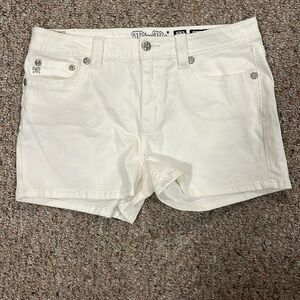 Miss me size 32 white shorts